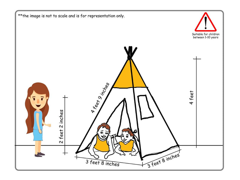 Cuddly Coo Tee Pee Tent Set-Blue Star