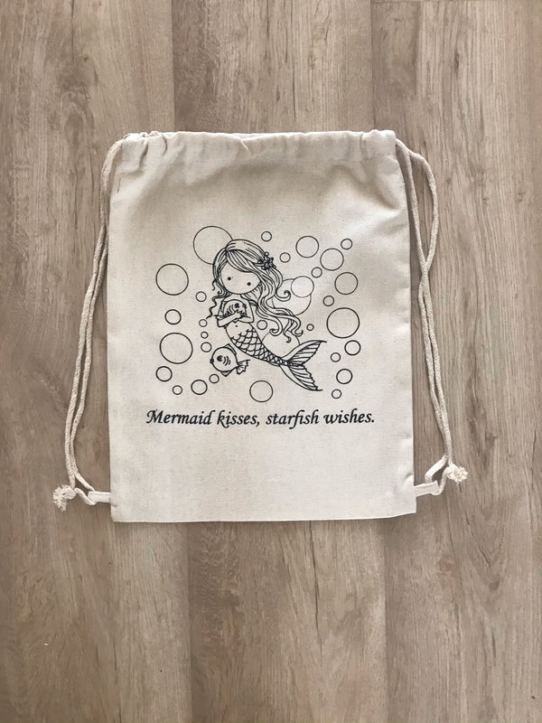 Do It Yourself Colouring Little Mermaid Backpack