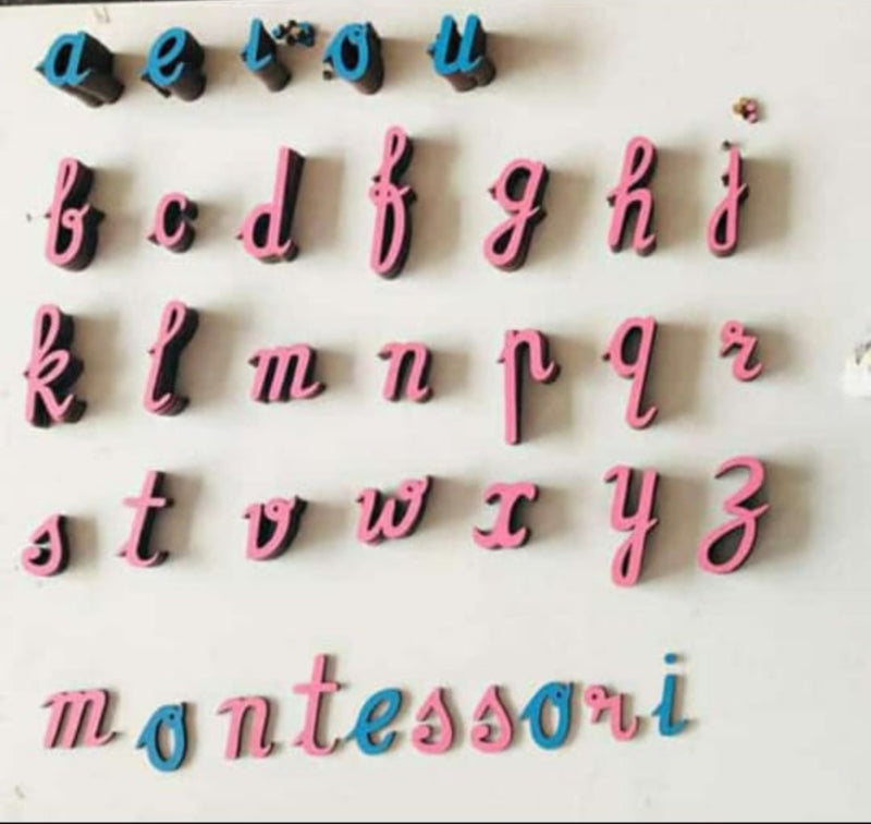 Movable Alphabets Cursive - Montessori