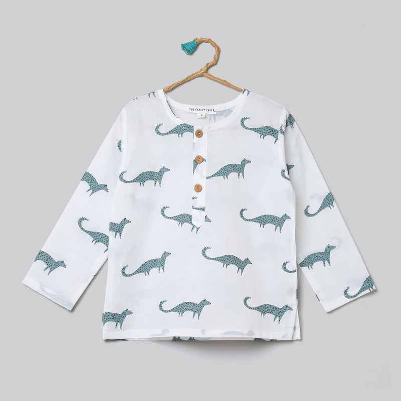 'A Band  of Mongooses'  Kurta Pyjama Set
