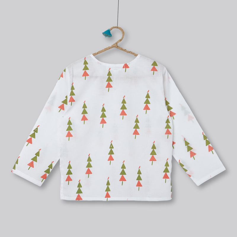 'A Forest of Trees'  Kurta Pyjama Set
