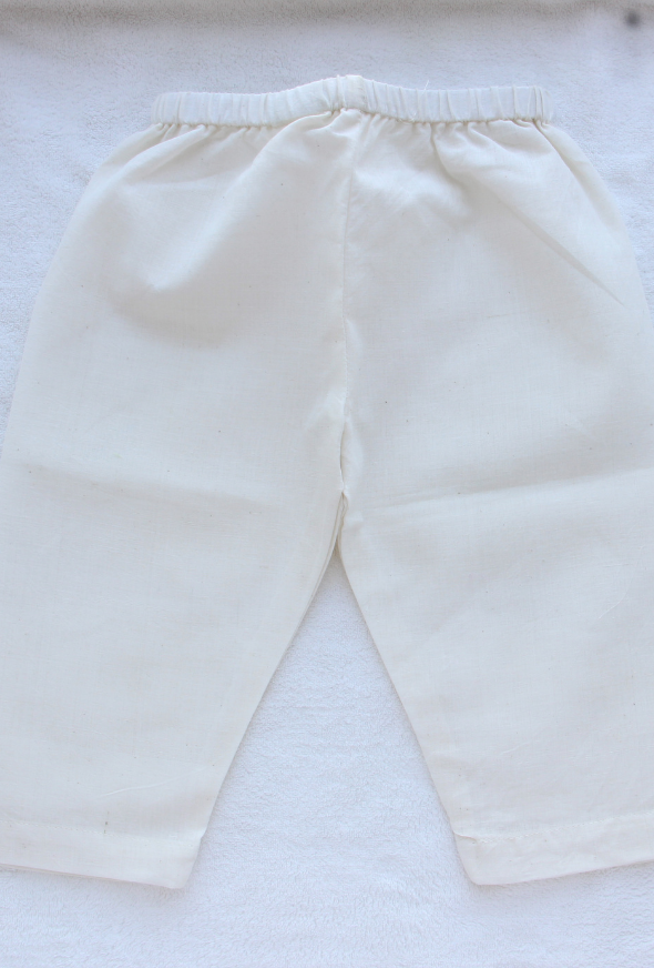 monkool kurta with white pyjamas (set of 2)