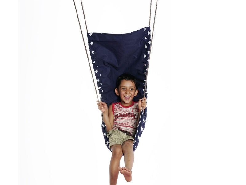 Cuddly Coo Children's Hammock Swing - Blue star - Indie Project Store