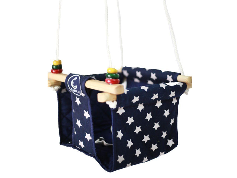 CuddlyCoo Toddler Swing - Blue Stars - Indie Project Store
