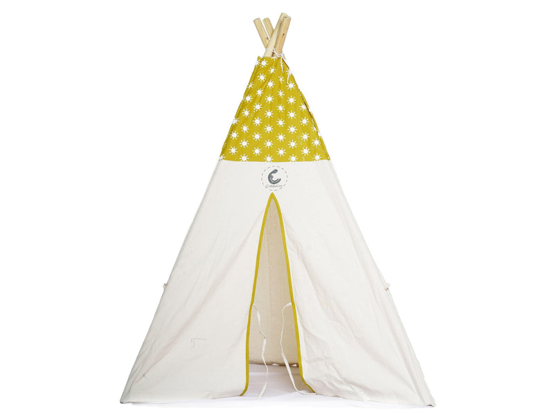 Cuddly Coo Tee Pee Tent - Mustard Sun - Indie Project Store