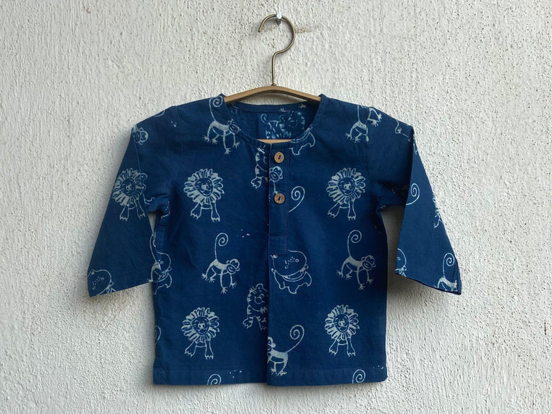 Zoo Print Kurta With Matching Pyjama For Babies - Infant Clothing Online - Indie Project Store