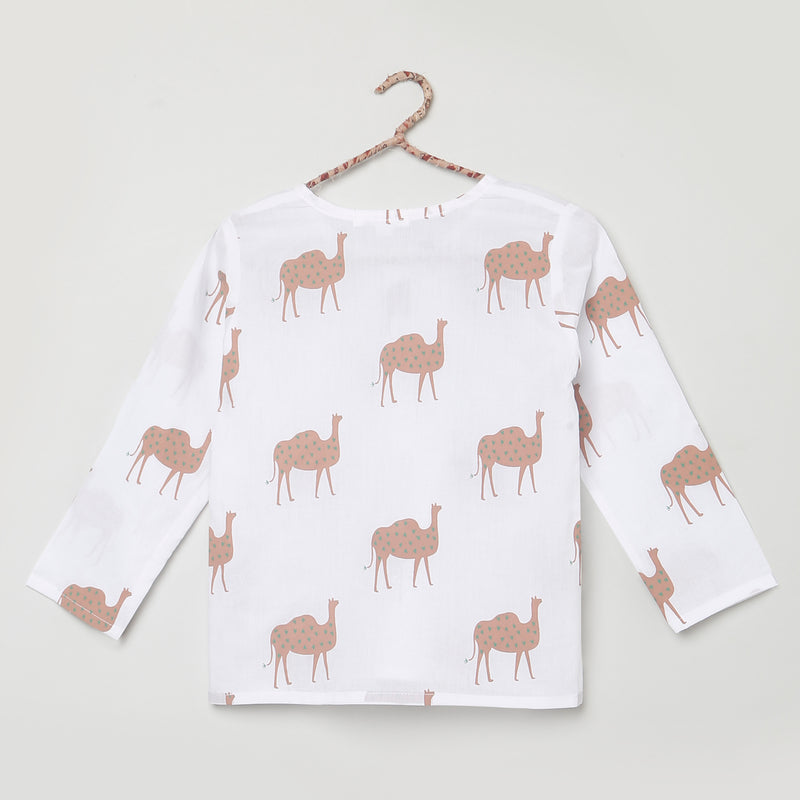 'A Caravan of Camels'  Kurta Pyjama Set