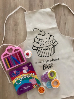 Do It Yourself Colouring The Secret ingredient is always love Apron