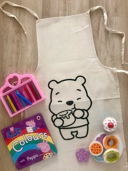Do- it - Yourself Colouring Winnie the Pooh Apron