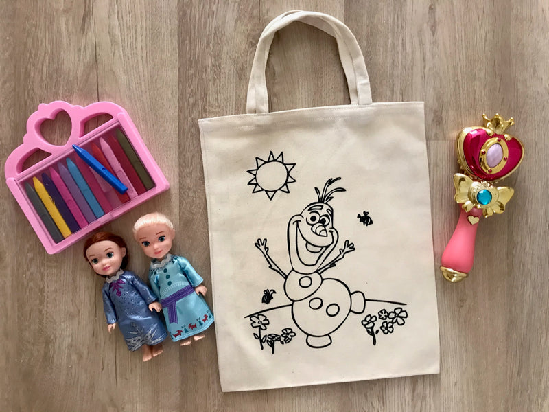 Do It Yourself Colouring Frozen : Olaf Tote Bag