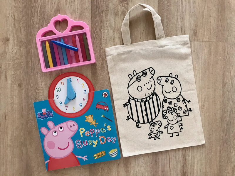 Do- it - Yourself Colouring Peppa Pig Tote Bag