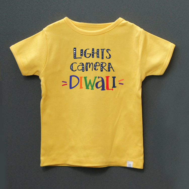 Lights camera diwali t-shirt - indieprojectstore