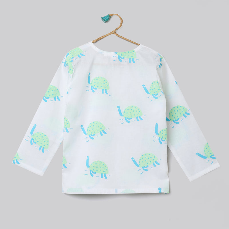 'A Bale of Turtles'  Kurta Pyjama Set
