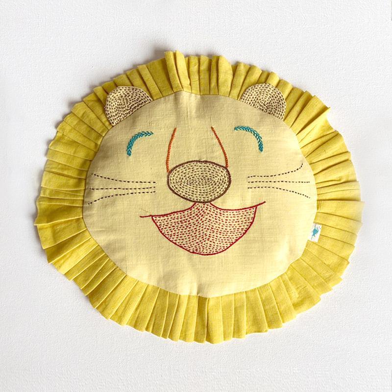 WHITEWATER KIDS ORGANIC LION  MUSTARD SEED  PILLOW - Indie Project Store