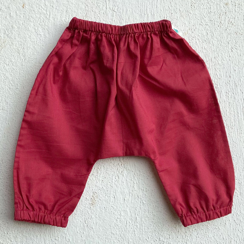 WHITEWATER KIDS UNISEX ORGANIC KOI RED JHABLA WITH RED PANTS