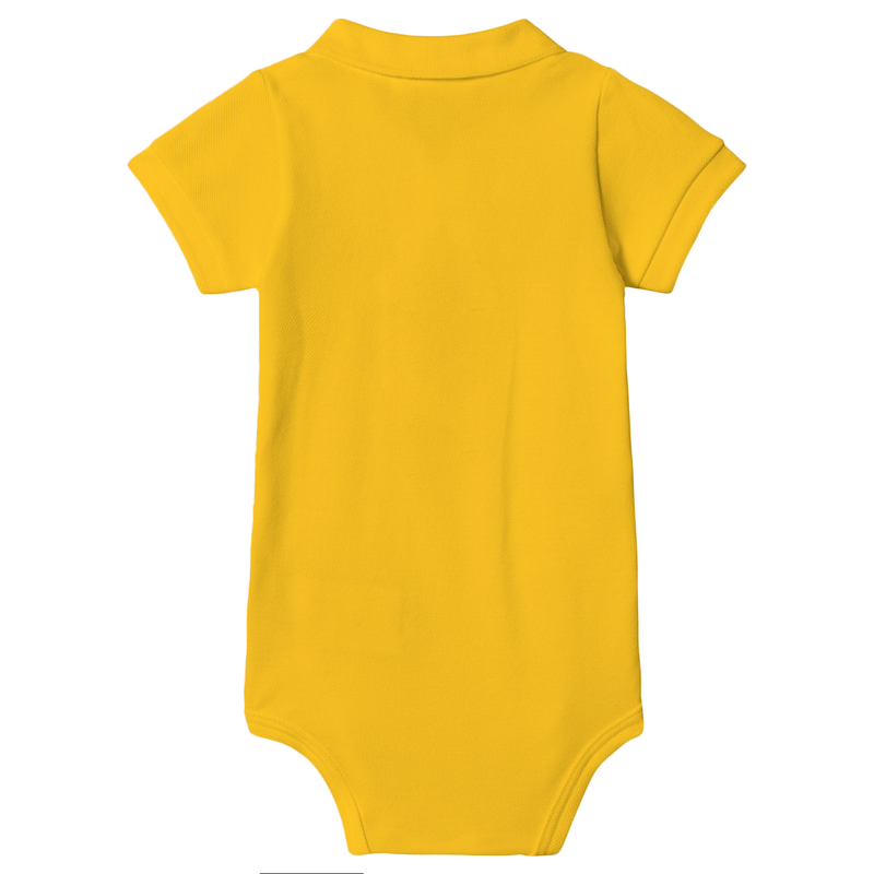 Piqué Polo Onesie - Yellow - Indie Project Store
