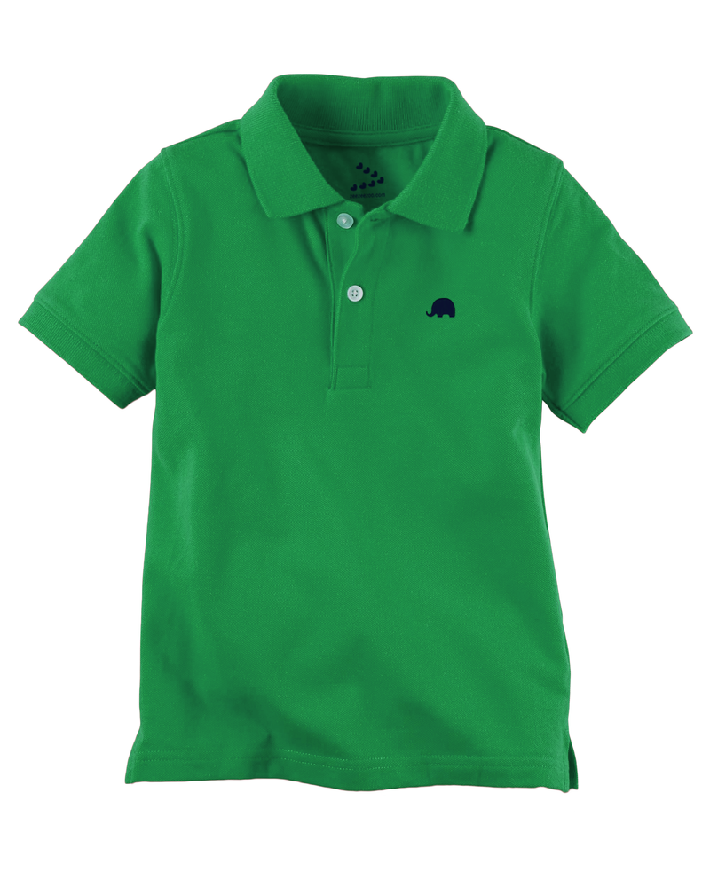 Piqué Polo Tee - Green - Indie Project Store