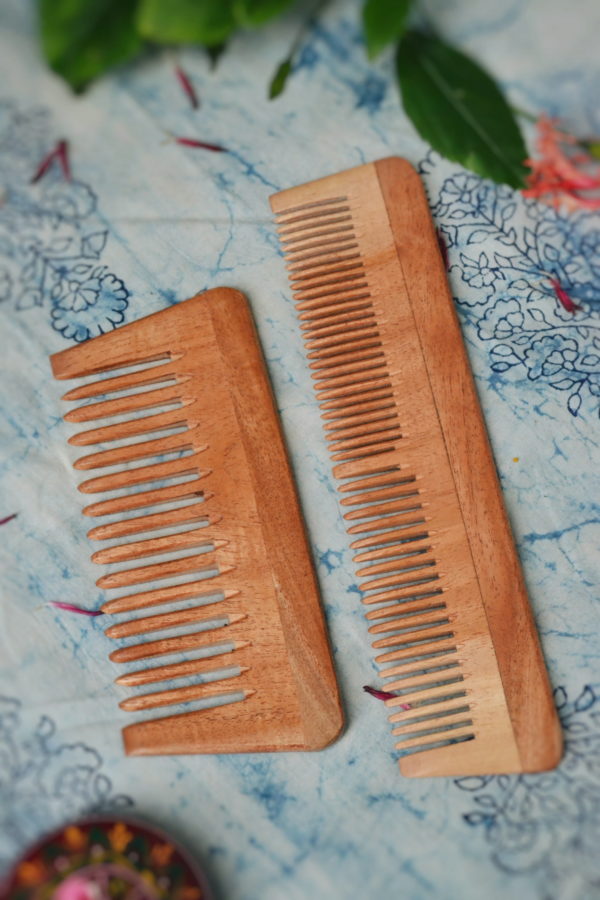 Neem Comb Pack of 2 (Small & Large)
