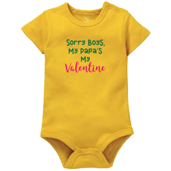 Sorry Boys,My Papa's my valentine- Personalised Onesie - Indie Project Store